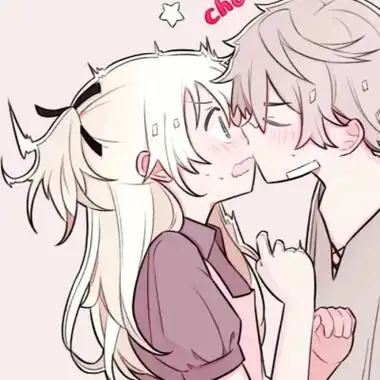 情侣头像卡通呆萌一对男女浪漫