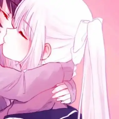 女女情头一对高清好看的闺蜜百合动漫头像一对两张图片