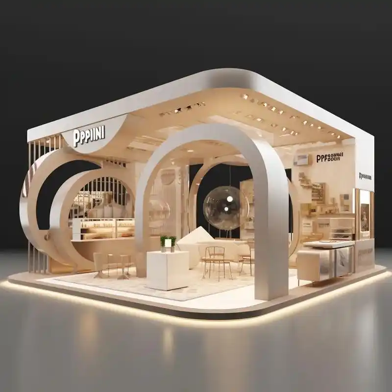 创意感超棒展台设计来了~.常用材料:木特装,亚力克,铁艺方通 - 抖音