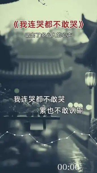 我连哭都不敢哭#伤感音乐 #听哭了多少有故事的人