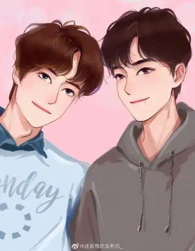 肖战博君一笑手绘饭绘漫画