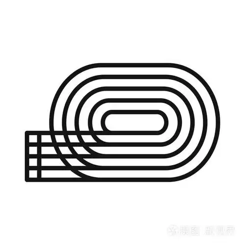 跑道插画设计