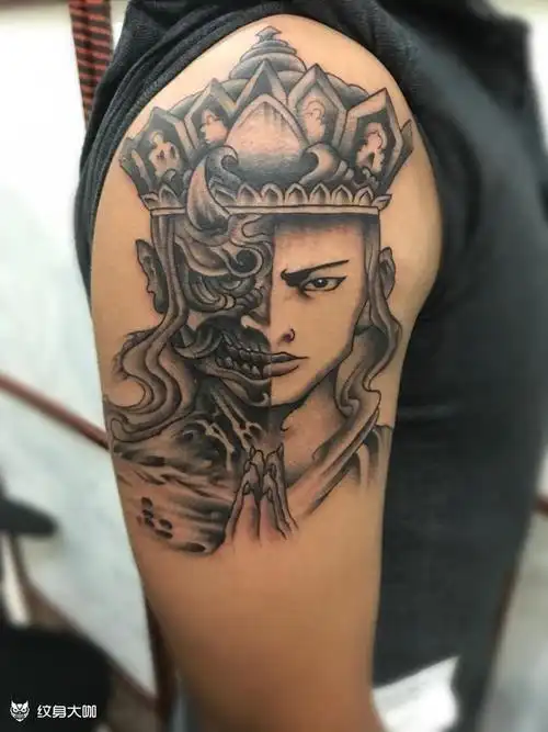 佛魔_纹身图案手稿图片_孙小传的纹身作品集