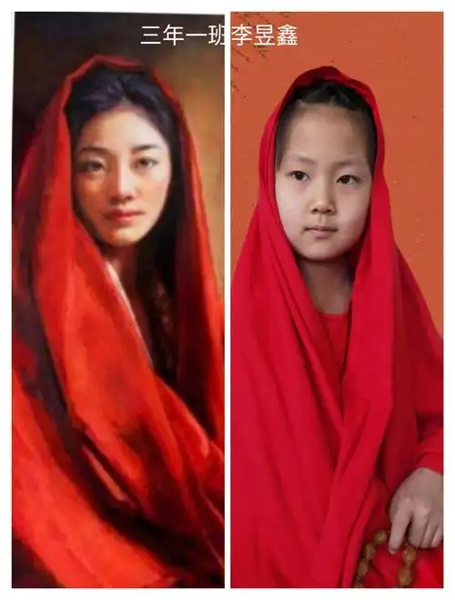 三年一班名画模仿秀