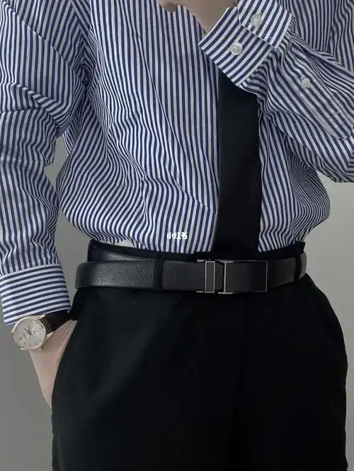 工作日男士穿搭必不可少的衬衫 皮带搭配73