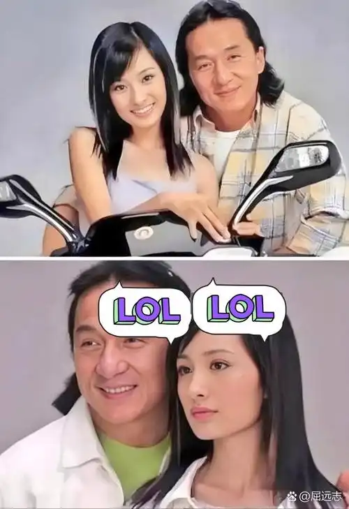 2003年,49岁的成龙和17岁的杨幂一起拍了一个广告