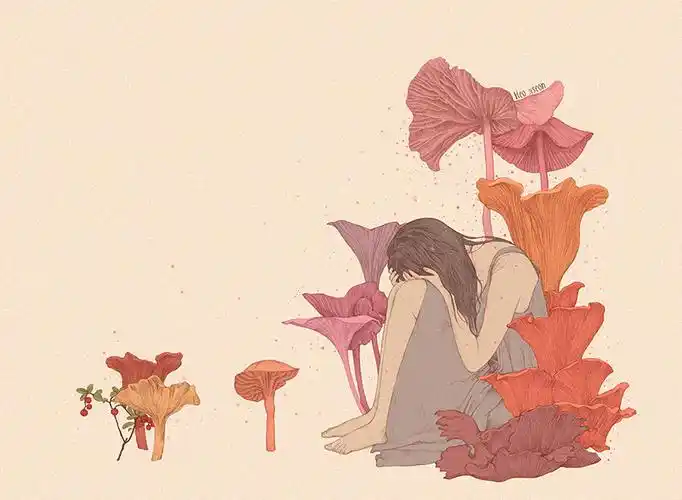 消沉~ 韩国画师yuugi83插画作品