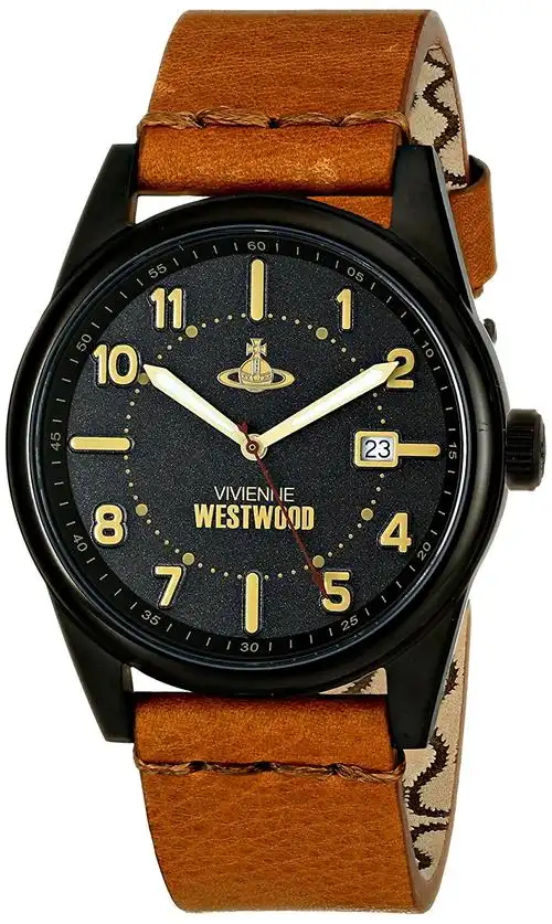 vivienne westwood mens vv079bktn butlers wharf analog display