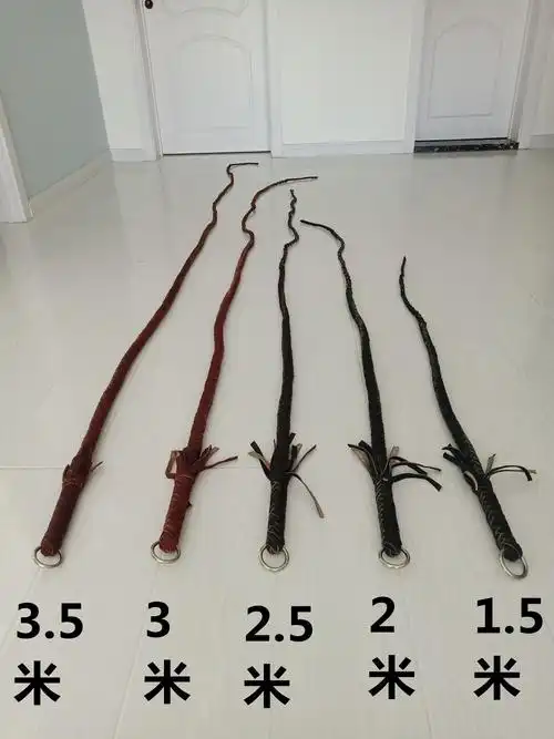 老皮匠手工编制内外牛皮鞭子响鞭甩鞭健身武术九节鞭