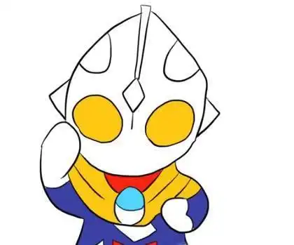 迪迦奥特曼卡通简笔画