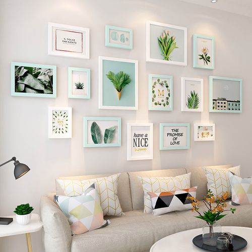 北欧ins风照片墙装饰免打孔室内房间布置背景墙创意客厅装饰品