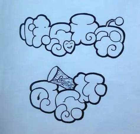 手绘pop海报简笔画