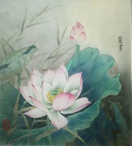 【星空书画】第二期工笔荷花作品欣赏