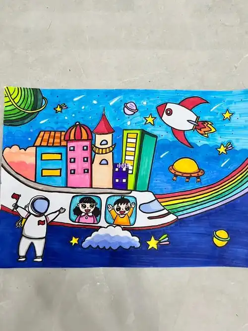 小洋老师爱画画#幼儿园  #主题画