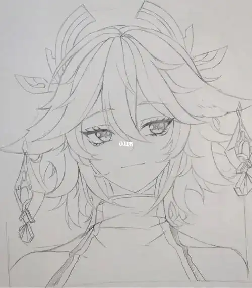 原神八重神子线稿