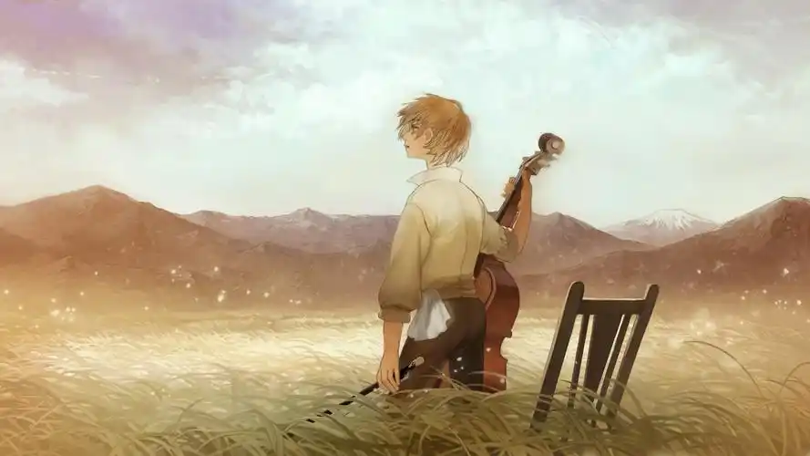 拉大提琴的动漫男生壁纸