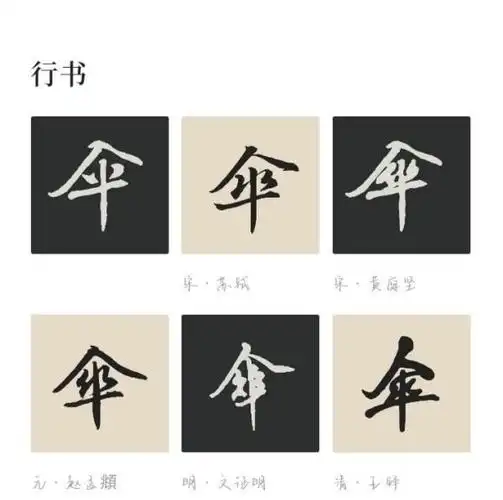 丨(竖)共六画基本字义:①挡雨或遮阳的用具 ②姓氏组词:雨伞,撑伞
