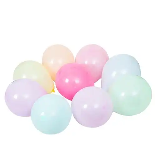 加厚开业网红10寸玛卡龙色亚光圆形乳胶气球结婚礼房装饰场景布置