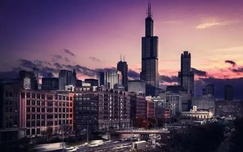 壁纸 城市建筑,摩天大楼,黄昏 1920x1200 hd 高清壁纸, 图片, 照片