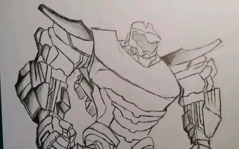 手绘环太平洋阿特拉斯歼灭者