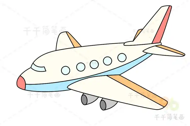 波音飞机简笔画