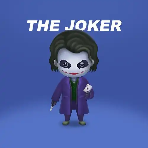 【q版人物】黑暗骑士-小丑ps制作