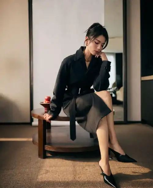 刘涛黑暗荣耀风造型##刘涛大金项链