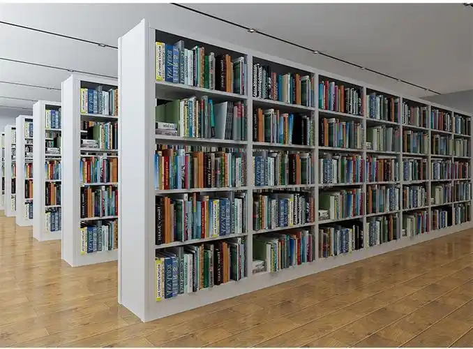 学校图书馆钢制书架单双面阅览室资料档案架铁收纳架单面副架09米宽深