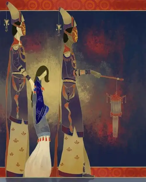 孟婆汤奈何桥生死簿阴间故事插画呈现