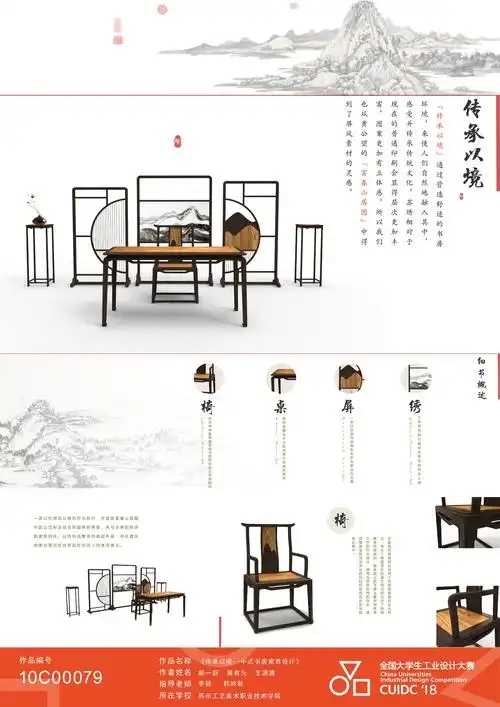2018年全国大学生工业设计大赛国赛入围作品–c 家具