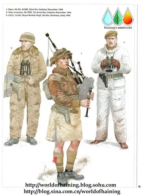 二战·英军军服图册(1)西欧和北欧