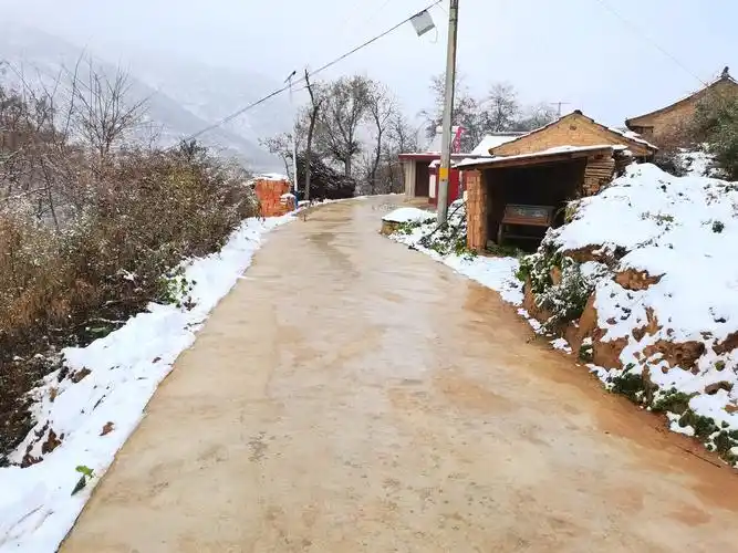 天水乡村元土村下雪了冬天去看雪