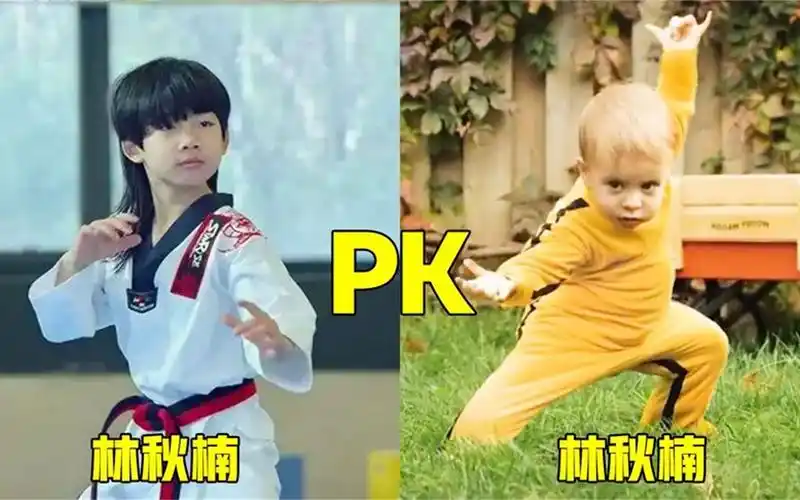 林秋楠vs李小龙,你觉得谁才是最强功夫小子?林秋楠的跆拳道好帅