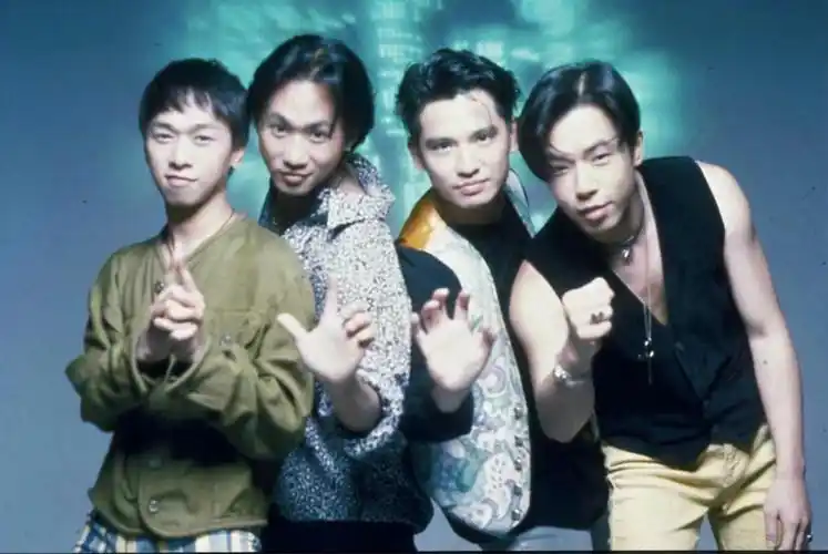 旧年beyond,资料图片.leslie chan提供.