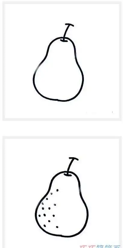 彩铅画雪梨怎么画好看带步骤日常用品简笔画简笔画大全