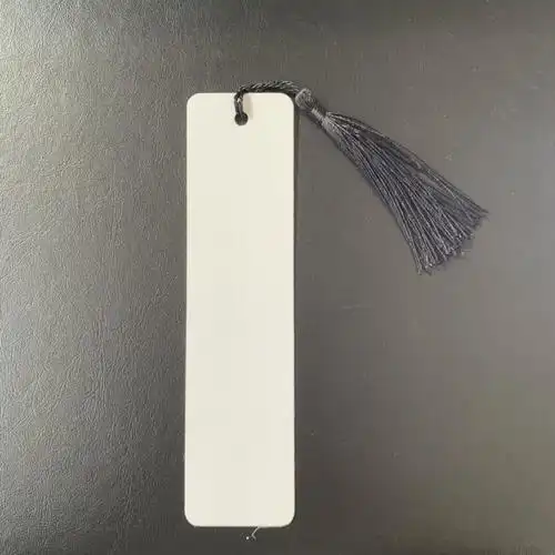 现货供应 创意铝制书签 热转印铝片书签 可定制图案带流苏书签-阿里巴