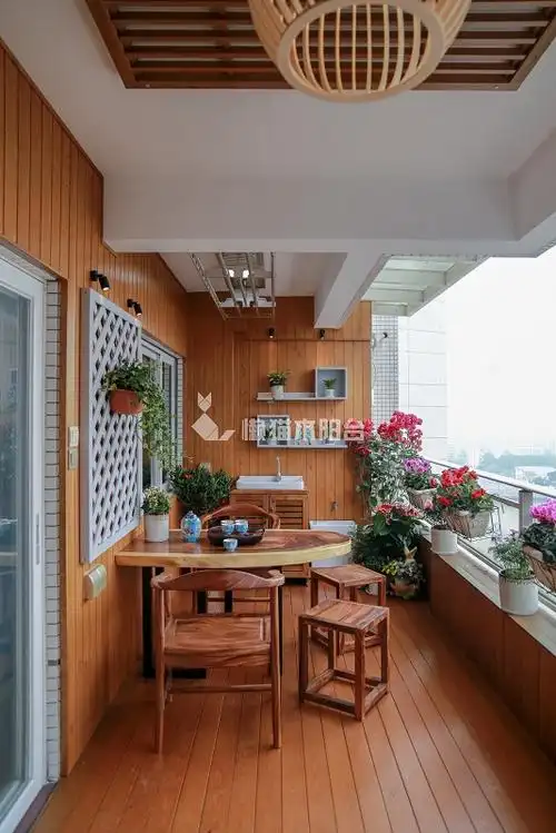 13平茶室阳台装修效果图