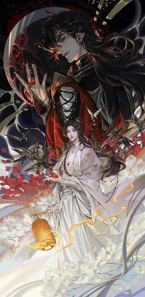 天官赐福 #花城谢怜 天官赐福,百无禁忌!宣布入坑90 - 抖音