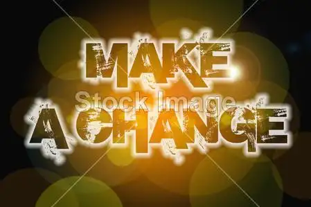 make a change concept