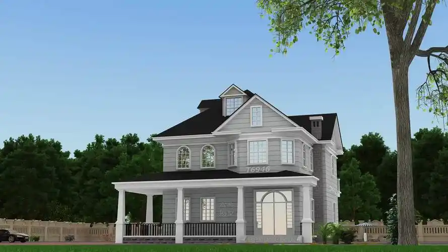 美式风格别墅,外观精致布局也是相当的朴实