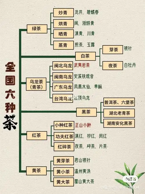 茶叶 六大茶类超过1000个品种了,论文级的细分方式,老茶客看了受用