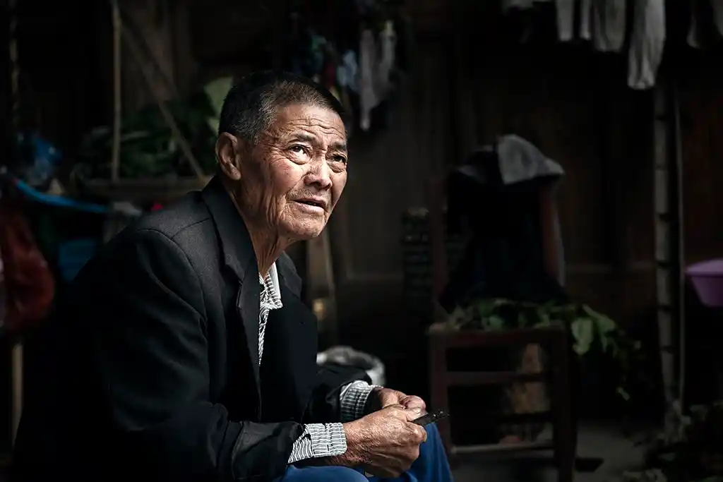 乡村老人(组图)