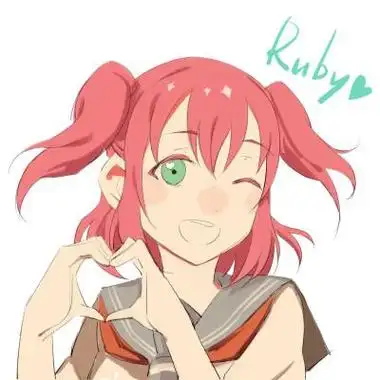 爱心动漫美少女少女可爱萌双马尾绿瞳水手服组团头像比心