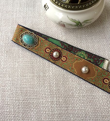 老夫人抹额古装头饰眉心眉头女额头发带古风绑带古代少奶奶老太太