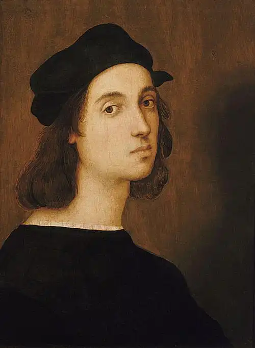自画像 self portrait作 者:拉斐尔 raffaello sanzio 馆藏处:义大利