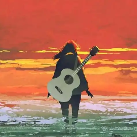 吉他头像女情侣通图片素材 情侣头像图片大全 -【爱个性】