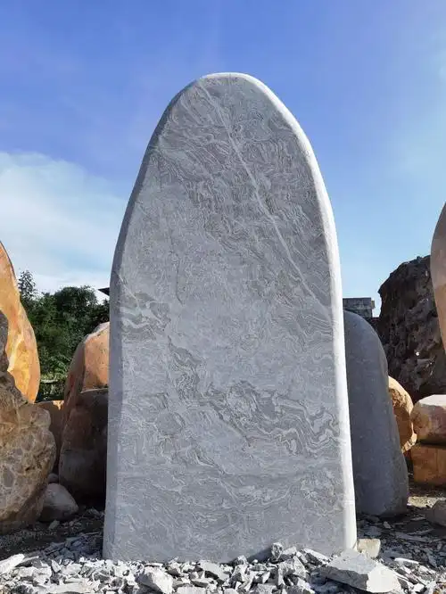 大型园林景观园景小路铺置景观石自然生态石厂家直供批发刻字石