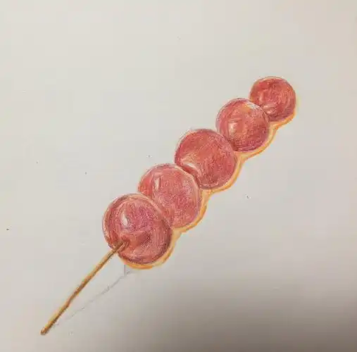 【彩铅临摹】— 冰糖葫芦 - 简书