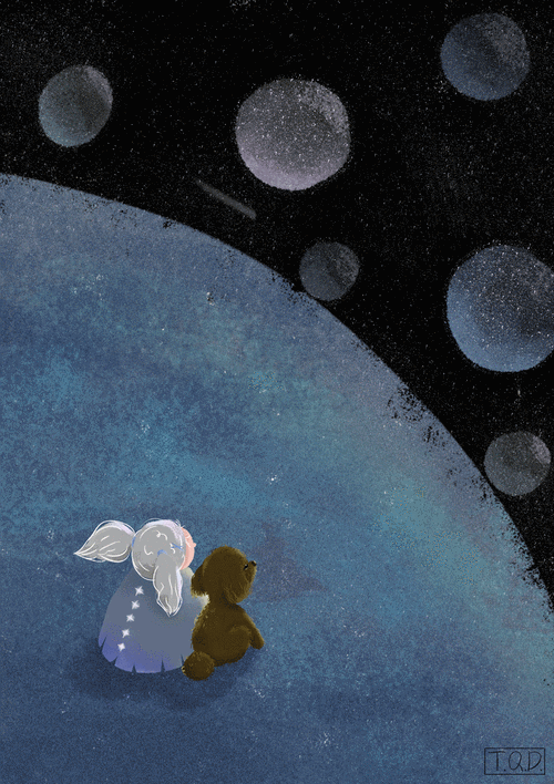 光遇 搬运 你不在的日子,独自听雨观风 星星映在