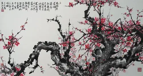 画梅名家吴洪志《梅花》作品欣赏__凤凰网